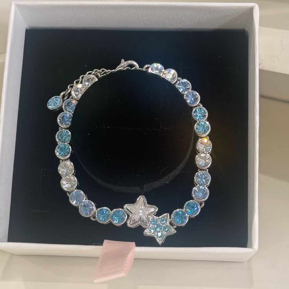 Silver diamond bracelet